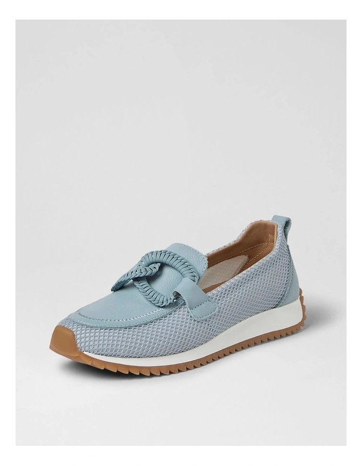 Darta Denim Mesh Leather Loafers image 2