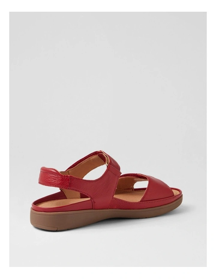 Kendals Dark Red Gum Leather Sandals image 3