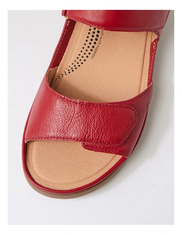 Kendals Dark Red Gum Leather Sandals image 4