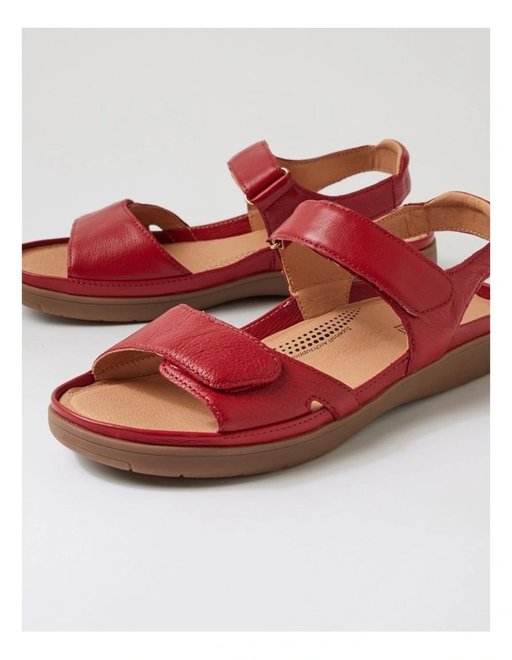Kendals Dark Red Gum Leather Sandals image 5