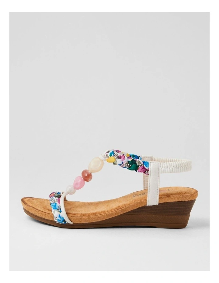 Sholonda White Multi Sandals image 1