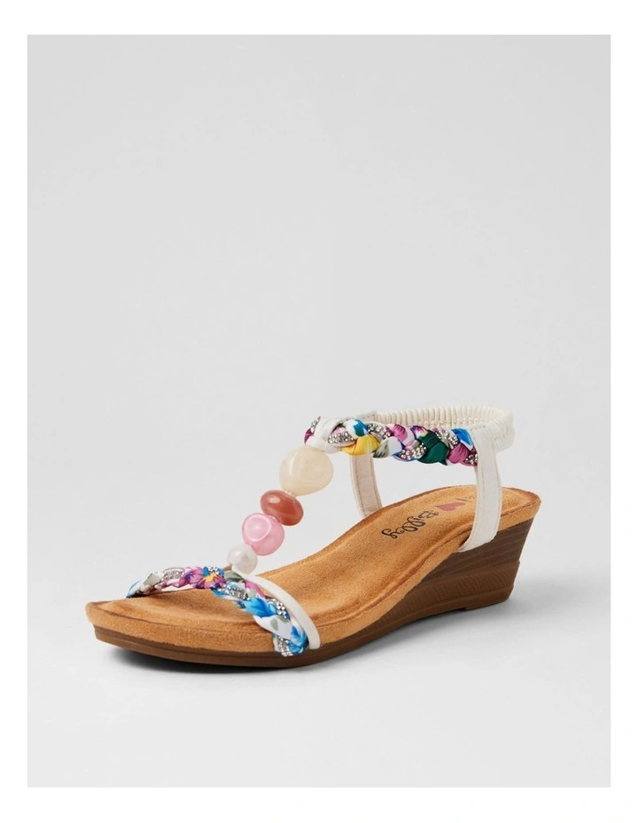 Sholonda White Multi Sandals image 2