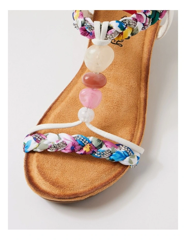 Sholonda White Multi Sandals image 4