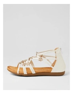 Falome White Strappy Sandals