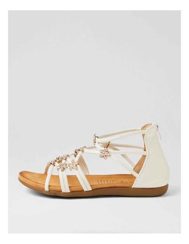 Falome White Strappy Sandals image 1