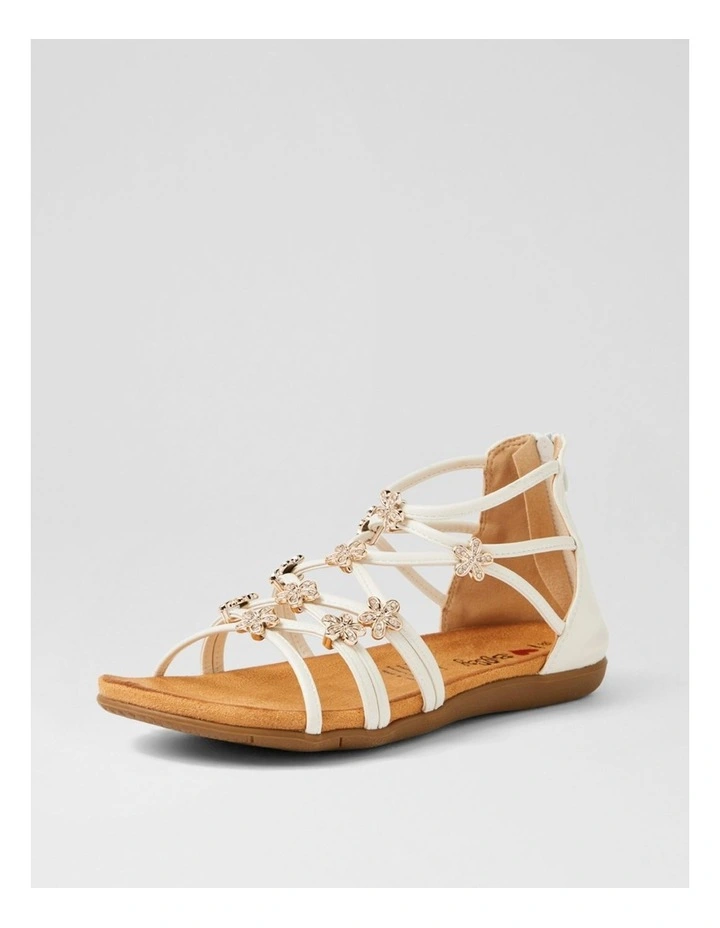 Falome White Strappy Sandals image 2
