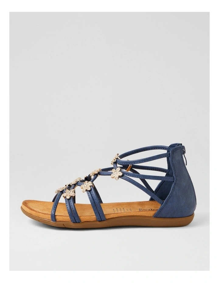 Falome Navy Strappy Sandals image 1