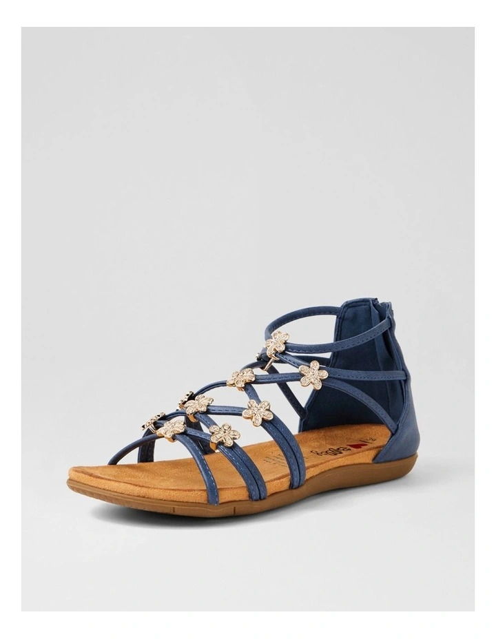 Falome Navy Strappy Sandals image 2