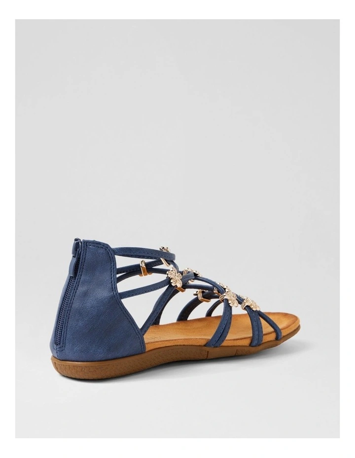 Falome Navy Strappy Sandals image 3
