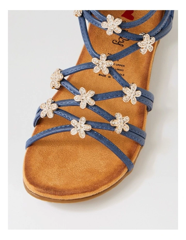 Falome Navy Strappy Sandals image 4