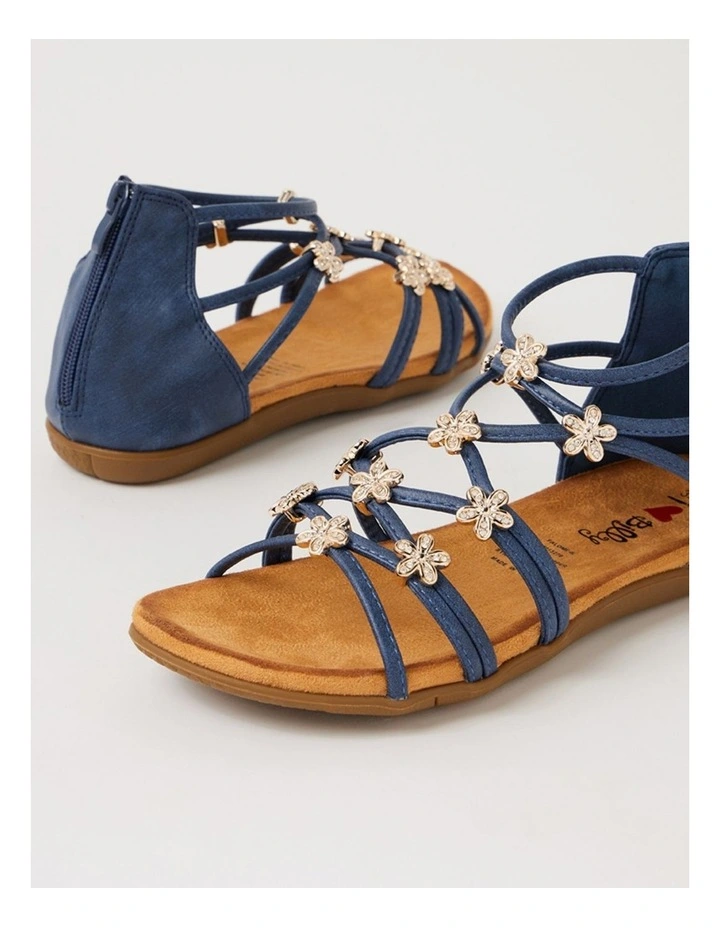 Falome Navy Strappy Sandals image 5