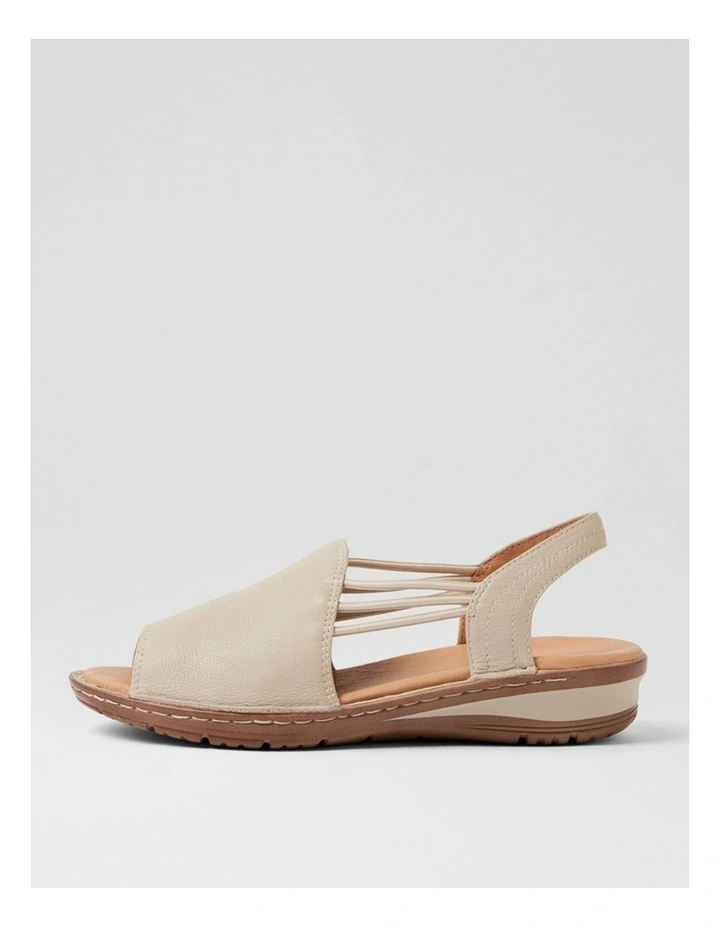 Barrina Almond Leather Wedges image 1