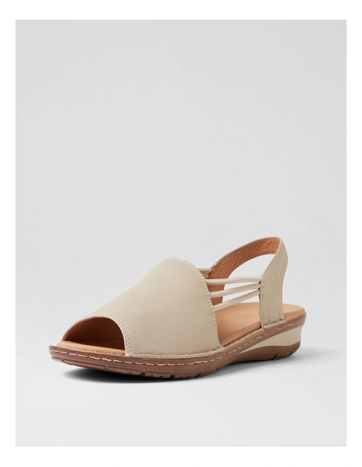 Barrina Almond Leather Wedges image 2