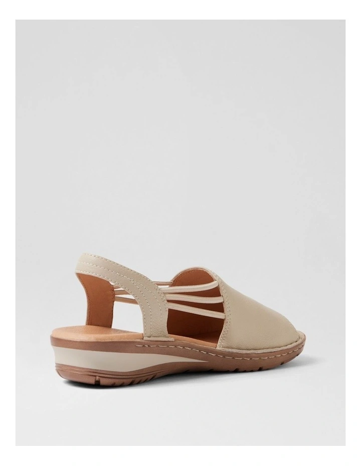 Barrina Almond Leather Wedges image 3