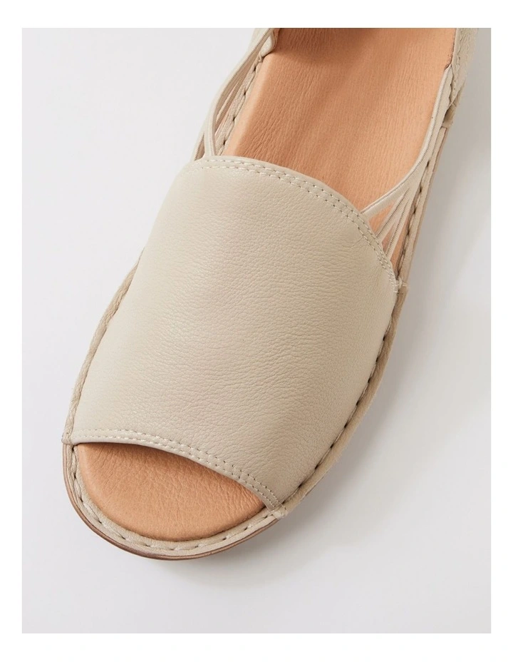 Barrina Almond Leather Wedges image 4