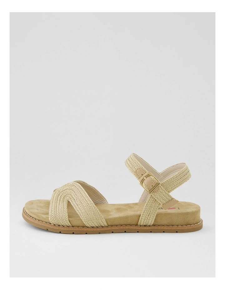 Farrah Champagne Fabric Sandals image 1