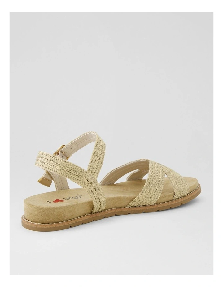 Farrah Champagne Fabric Sandals image 3