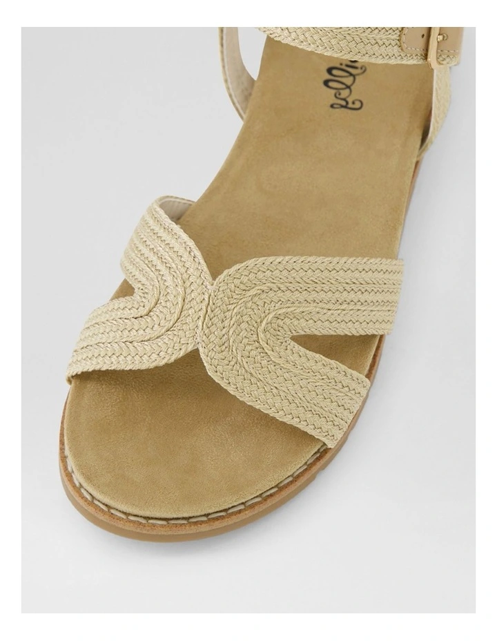 Farrah Champagne Fabric Sandals image 4