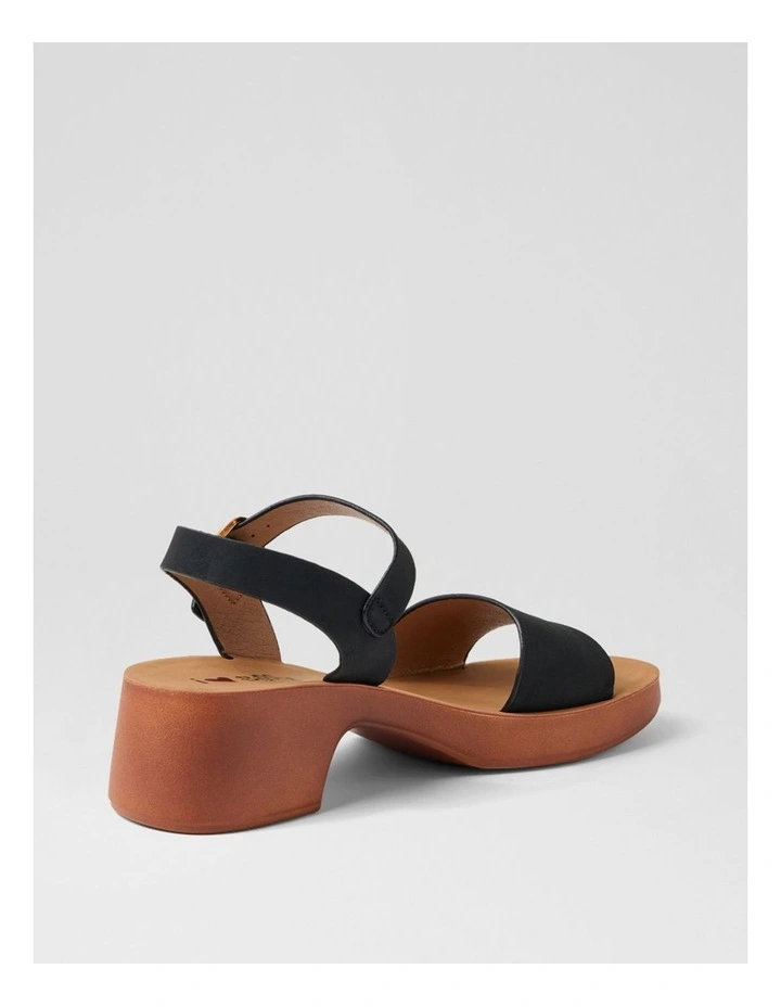 Admana Black Nubuck Pu Sandals image 3