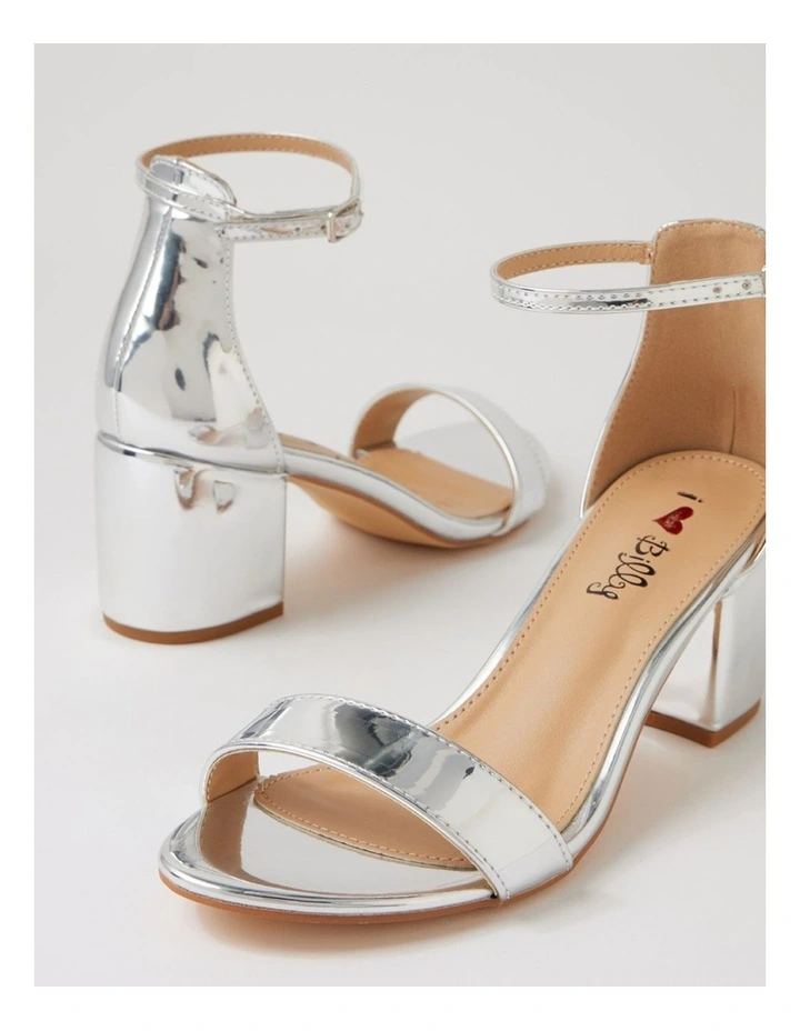 Jordyn Silver Mirror Sandals image 5