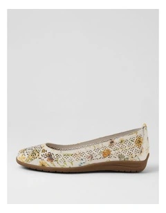 Carlinas Butterfly Multi Leather Flat Shoes