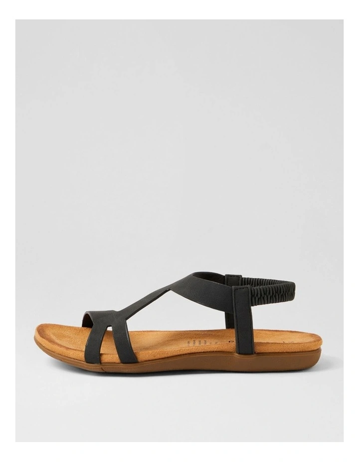 Fikela Black Nubuck Pu Sandals image 1
