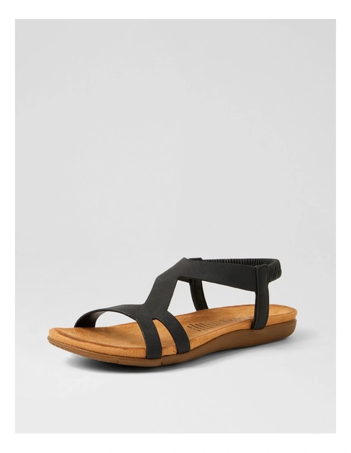 Fikela Black Nubuck Pu Sandals image 2