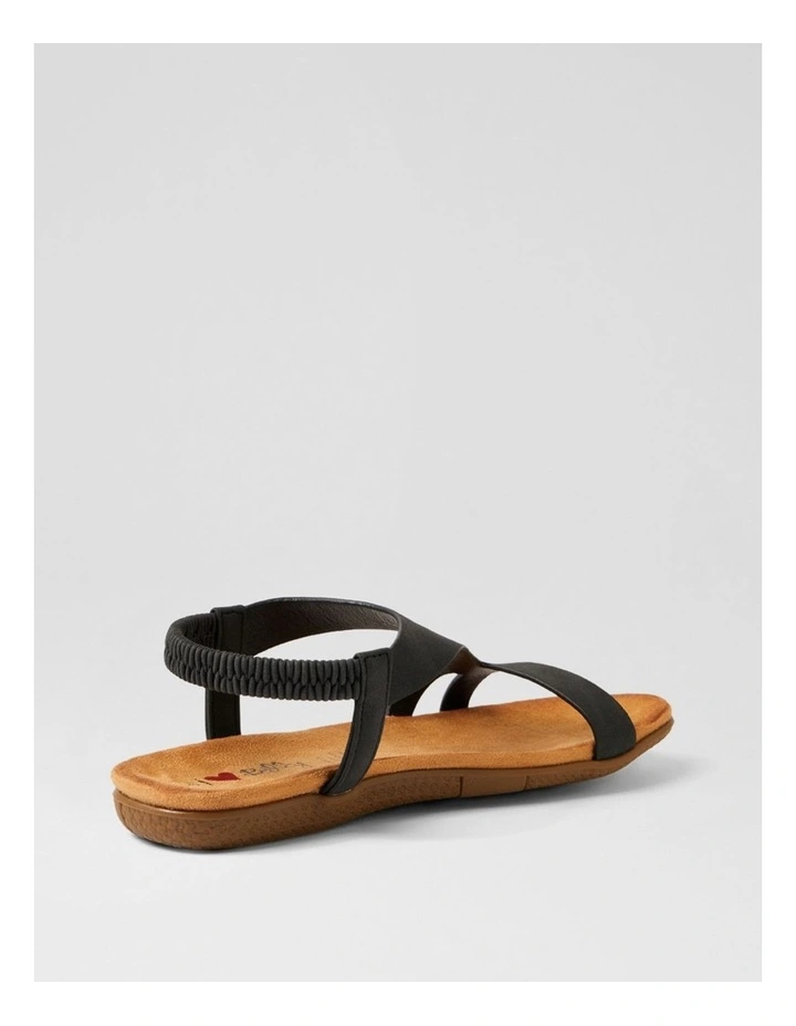 Fikela Black Nubuck Pu Sandals image 3