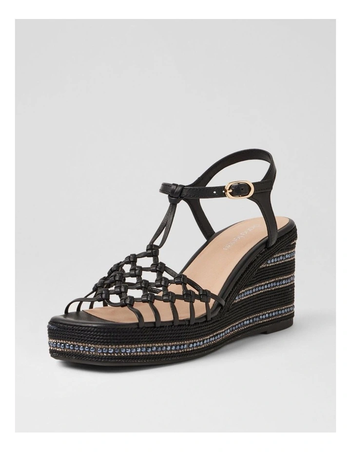 Urlas Black Multi Rope Leather Sandals image 2