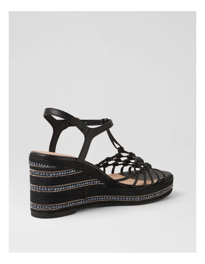 Urlas Black Multi Rope Leather Sandals image 3