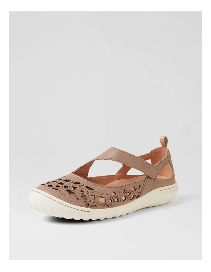 Teasi Taupe Off White Leather Mary Janes image 2