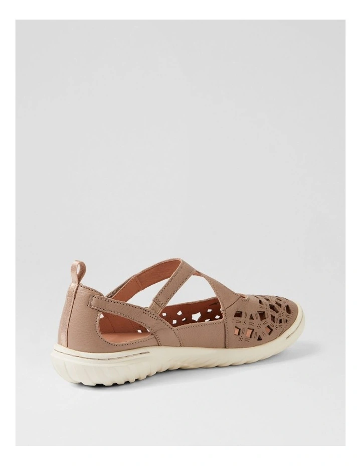 Teasi Taupe Off White Leather Mary Janes image 3