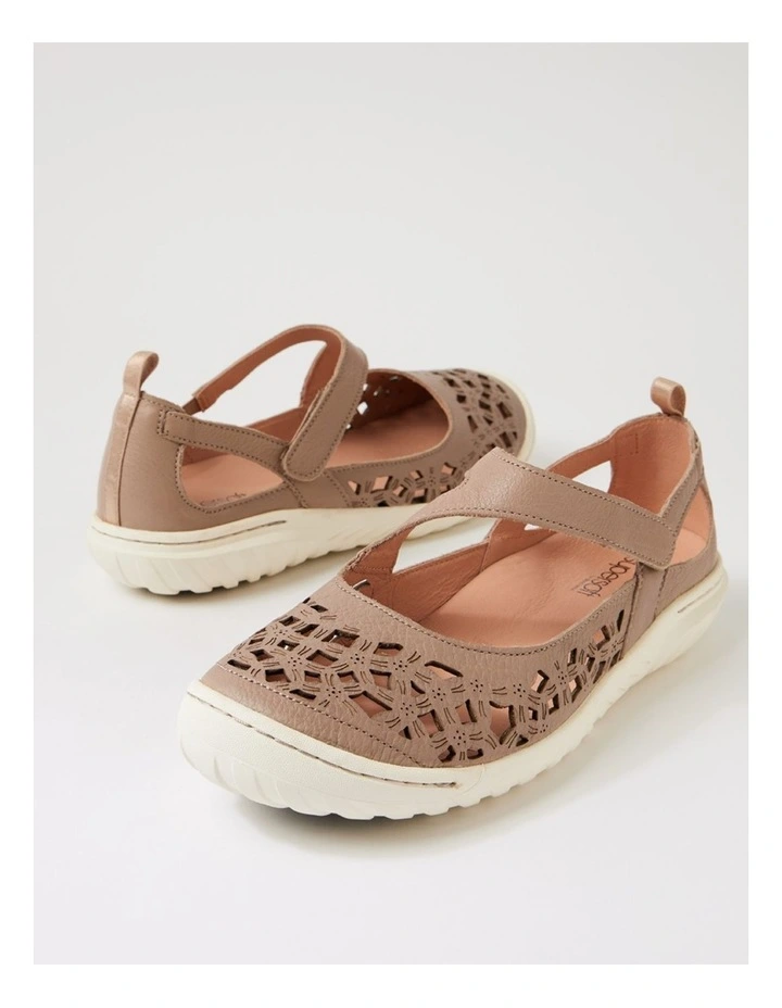 Teasi Taupe Off White Leather Mary Janes image 5