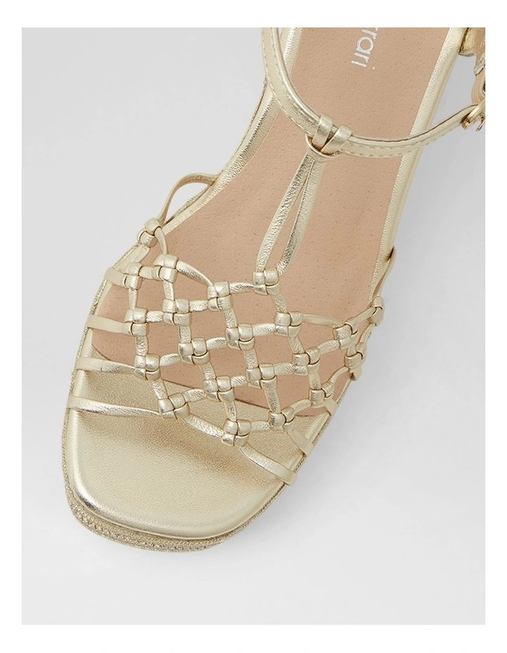 Urlas Gold Multi Rope Leather Sandals image 4