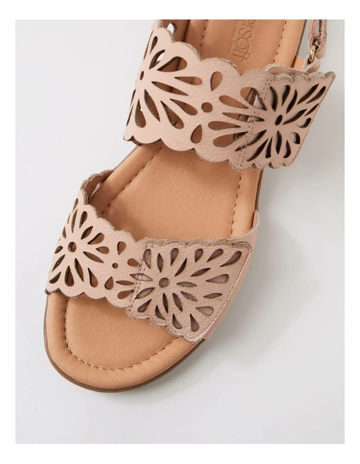 Beckhams Blush Leather Sandals image 4