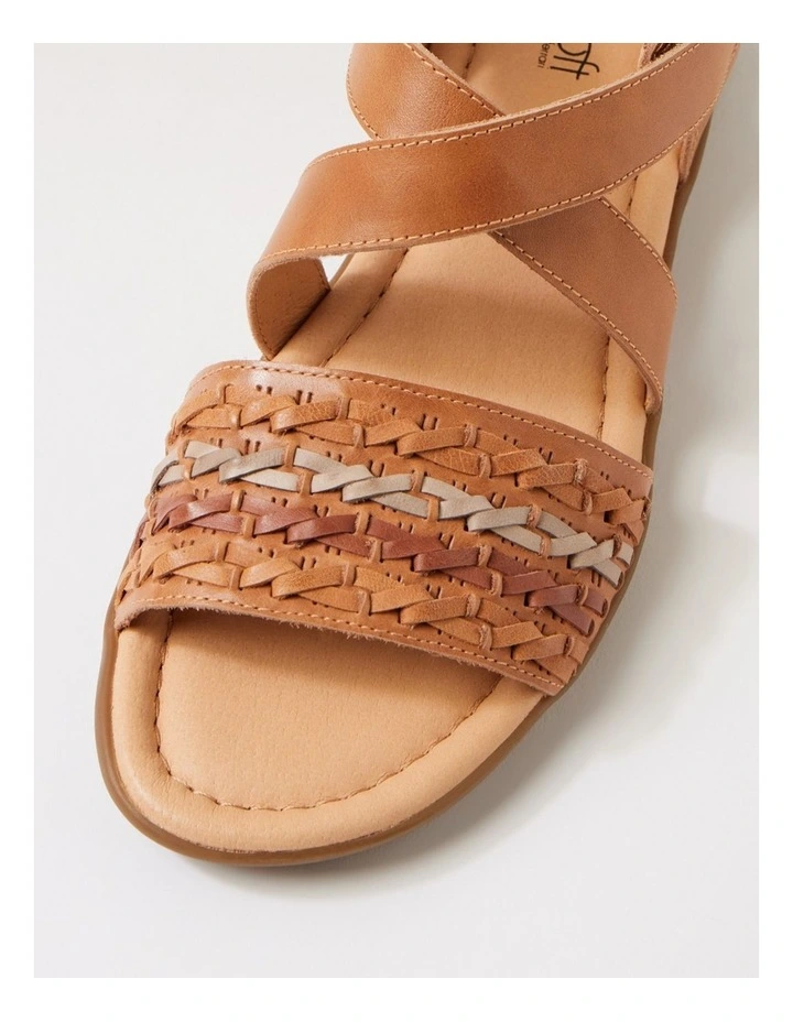 Fidelina Dark Tan Natural Multi Sandals image 4