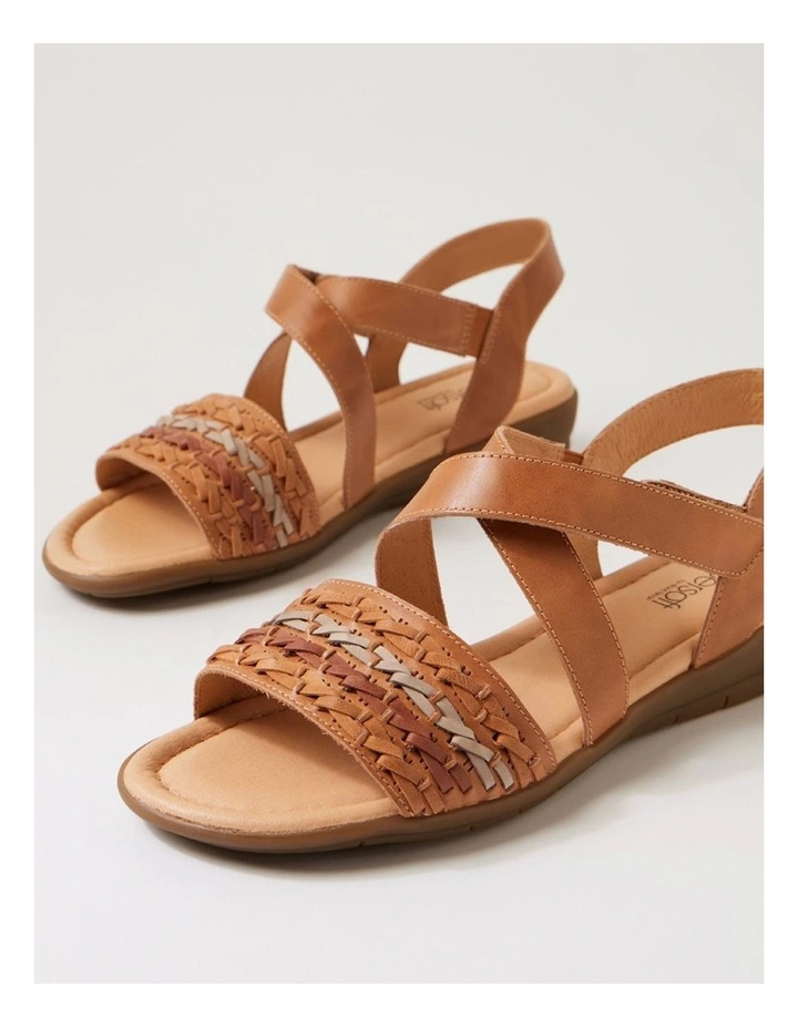 Fidelina Dark Tan Natural Multi Sandals image 5