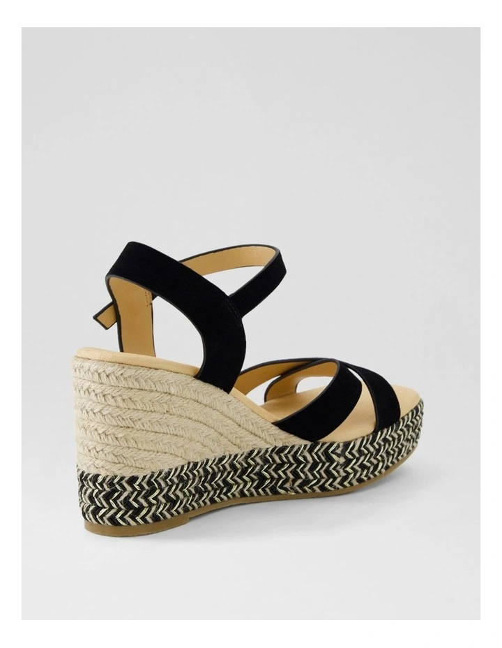 Fellie Black Multi Microsuede Sandals image 3