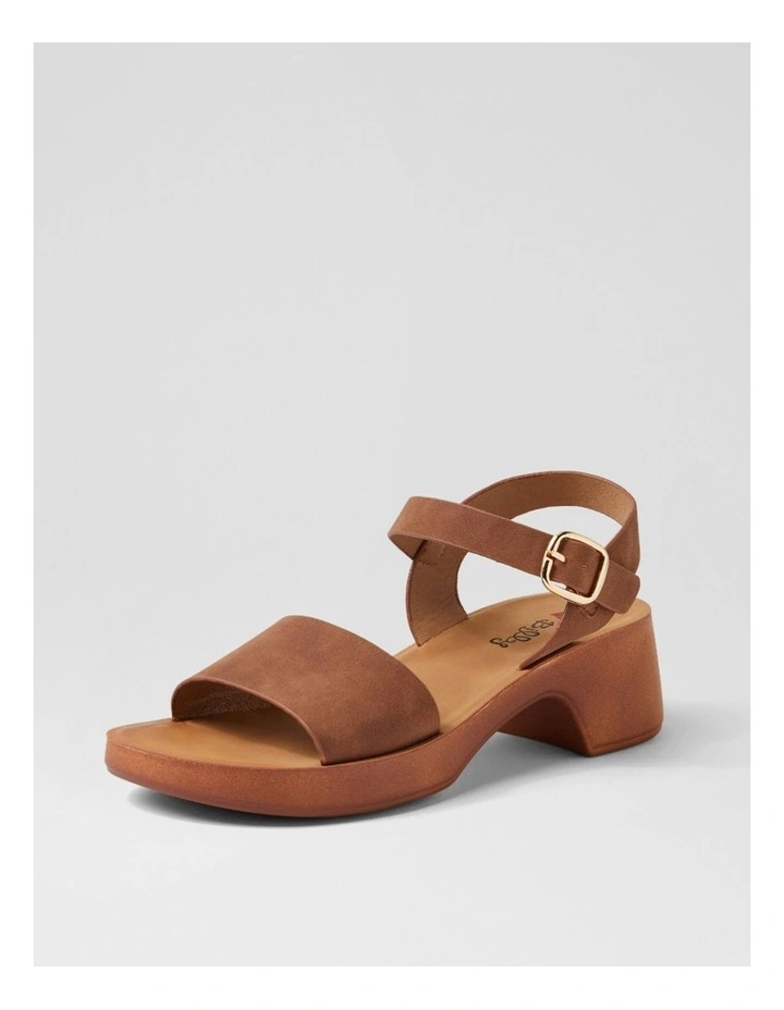 Admana Tan Nubuck Pu Sandals image 2