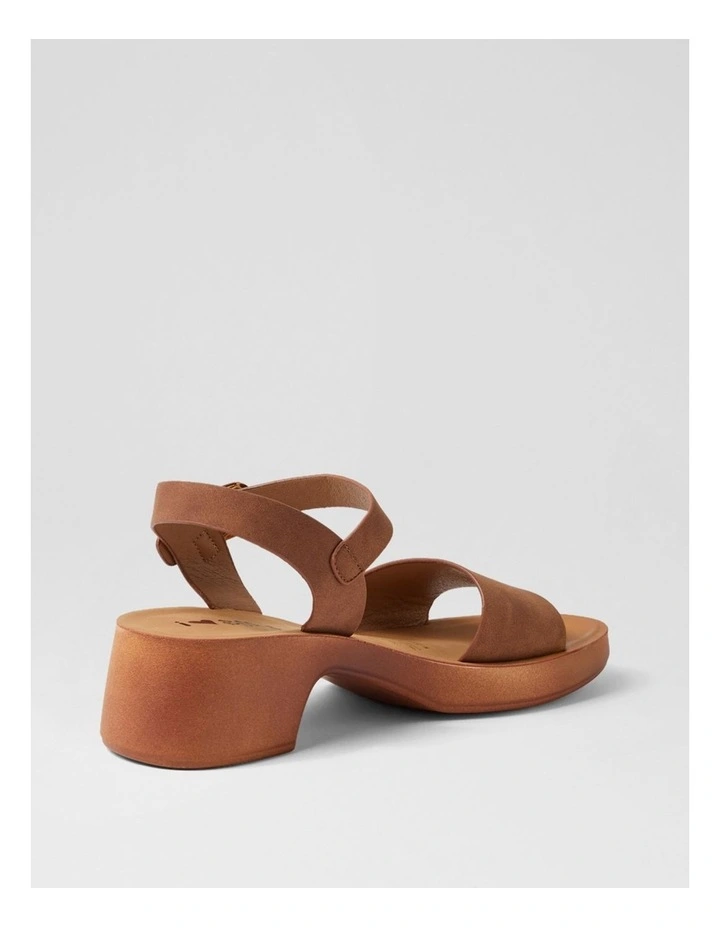 Admana Tan Nubuck Pu Sandals image 3