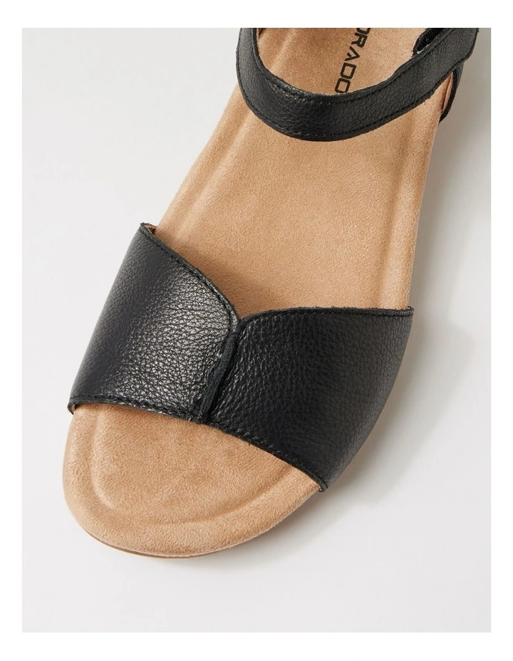 Cherry Black Leather Sandals image 4
