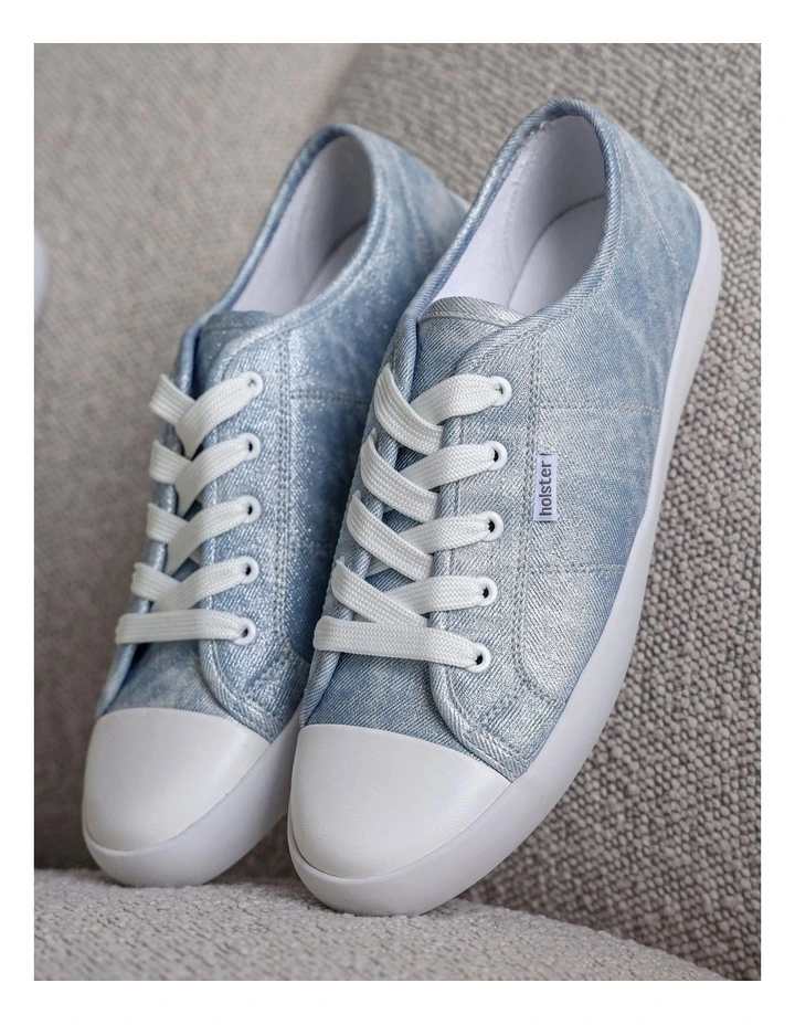 Cleo Shoes in Light Denim Shimmer image 2