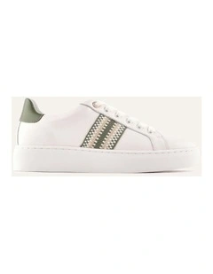 HOLLY SNEAKERS WHITE/SAGE LEATHER