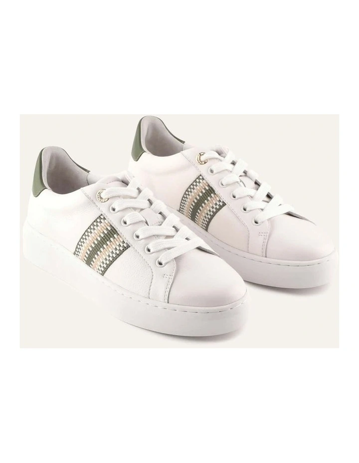 HOLLY SNEAKERS WHITE/SAGE LEATHER image 2