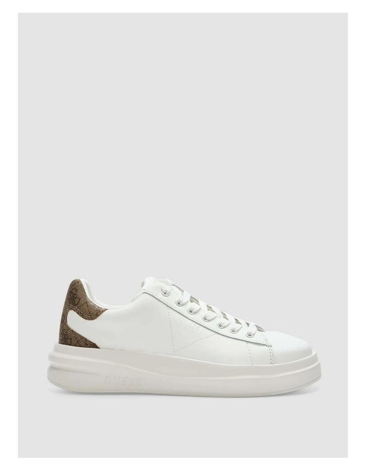 Brown Elbina Sneakers in White image 2