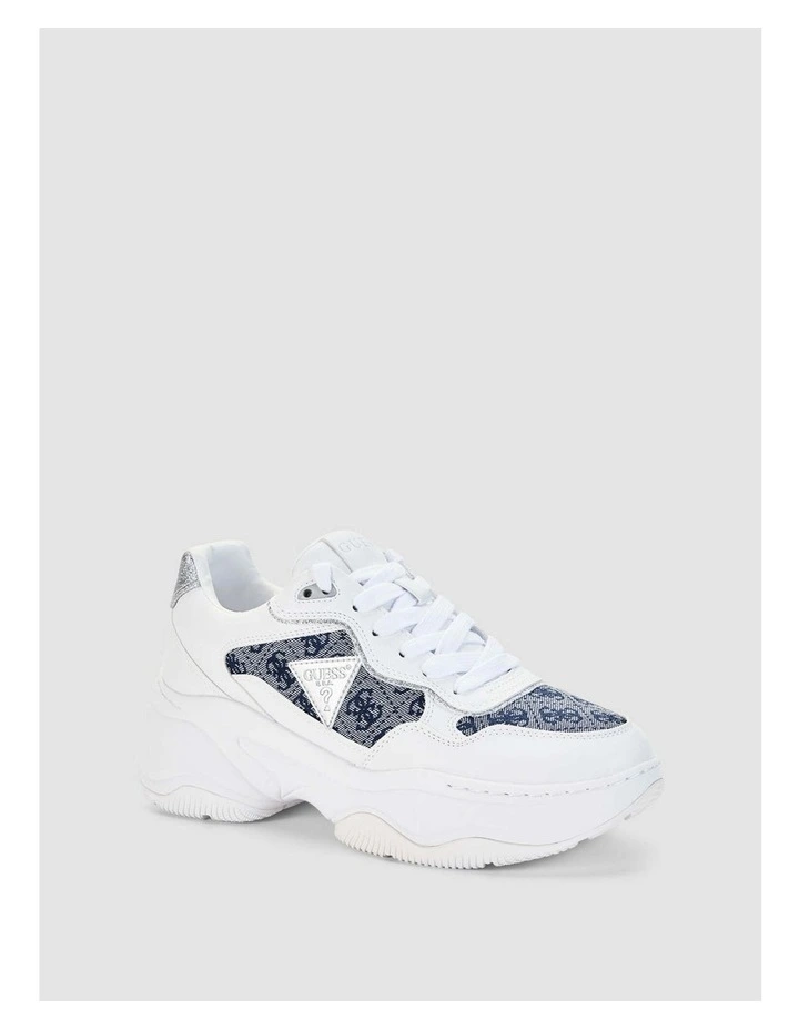 Hapyy Chunky Sneakers in White image 1
