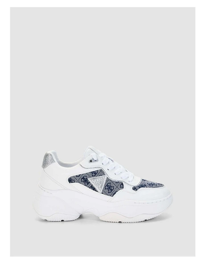 Hapyy Chunky Sneakers in White image 2