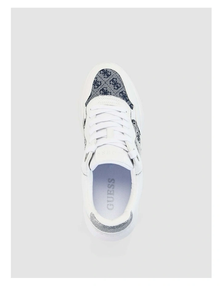 Hapyy Chunky Sneakers in White image 4