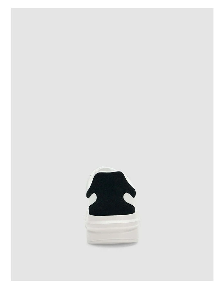 Black Elbina Sneakers in White image 3