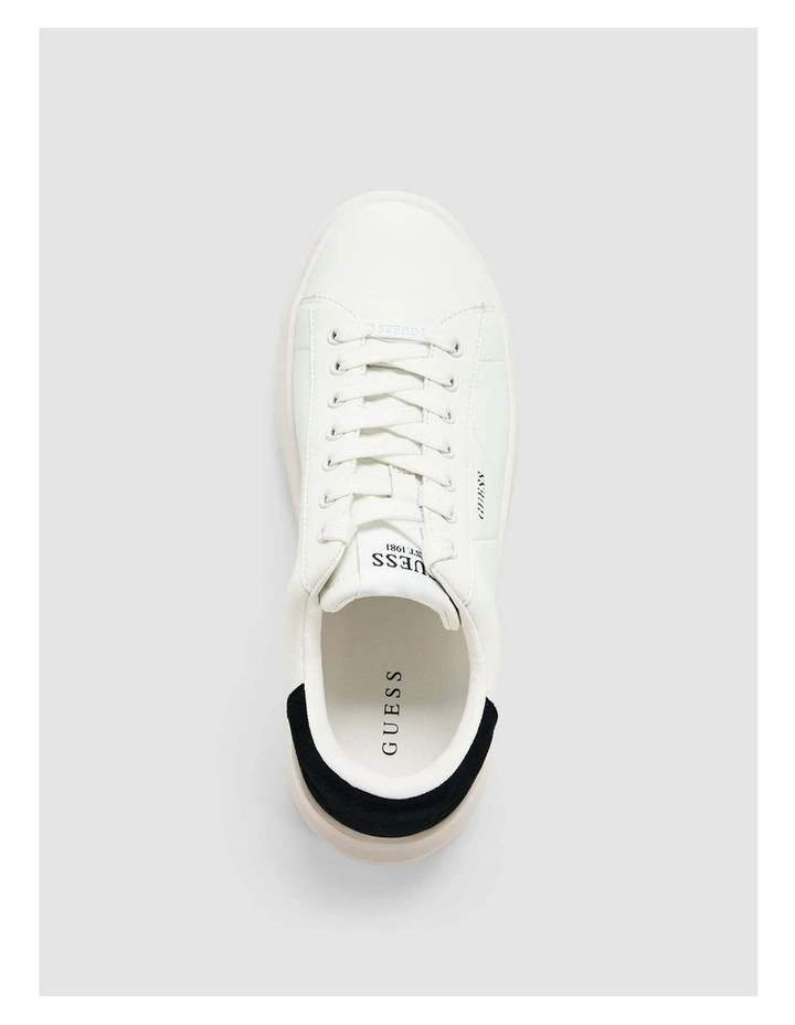 Black Elbina Sneakers in White image 4
